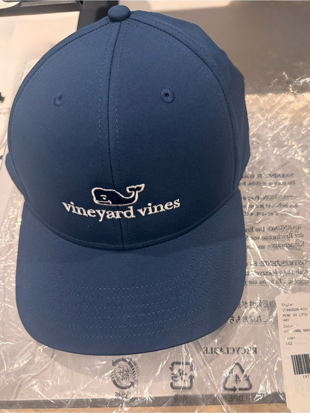 Vineyard Vines Navy Blue Whale Logo Cap NWT